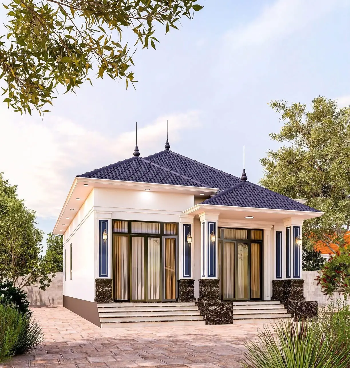 nhà cấp 4 mái thái